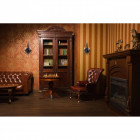 Applique murale noire country 2 ampoules 25 cm