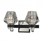 Applique murale noire loft 2 ampoules 19 cm