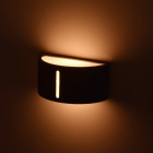 Applique murale noire street 1 ampoule 13 cm