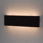 Applique murale noire techno 2 ampoules 3.5 cm