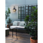 Applique persefone, aluminium et verre, marron