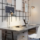 Applique plexus, chrome et noir