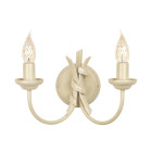 Applique ribbon, ivoire / or, 2 ampoules