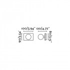 Applique salle de bains miroir lass 1 ampoule