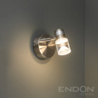 Applique saturn, chrome et acrylique, 1 ampoule