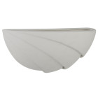 Applique wall, céramique blanche