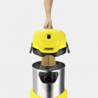 Aspirateur karcher wd3 premium 1400w  polyvalent eau et poussière cuve inox 17l