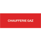 Etiquette SELF CLIMAT Chaufferie gaz - 200x100mm - 215289