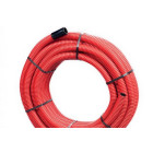 Gaine Janoflex annelée rouge diamètre 40mm couronne de 50 mètres - ELYDAN - 2128