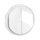 Enjoliveur pour double interrupteur et ou va-et-vient Céliane - Blanc - LEGRAND - CB2001 Enjoliveur pour double interrupteur et ou va-et-vient Céliane - Blanc - LEGRAND - CB2001