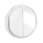 Enjoliveur pour double poussoir NO+NF lumineux Céliane - Blanc - LEGRAND - CB3001 Enjoliveur pour double poussoir NO+NF lumineux Céliane - Blanc - LEGRAND - CB3001