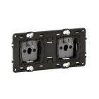 Prise 2x2P+T 16A 250V Céliane précâblée connexion à bornes automatiques - LEGRAND - CM0112 Prise 2x2P+T 16A 250V Céliane précâblée connexion à bornes automatiques - LEGRAND - CM0112