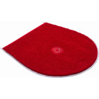 Tapis de salle de bain crystal light rubis housse pour abattant wc 47 x 50 cm