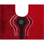 Tapis de salle de bain crystal light rubis contour wc 50 x 60 cm