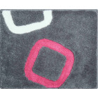 Tapis de salle de bain arolo rose 50 x 60 cm