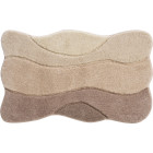 Tapis de salle de bain curts 70 x 120 cm beige