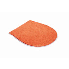 Tapis de salle de bain duna orange housse pour abattant wc 47 x 50 cm