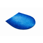 Tapis de salle de bain moon bleu housse pour abattant wc 47 x 50 cm