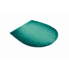 Tapis de salle de bain moon petrole housse pour abattant wc 47 x 50 cm