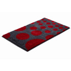 Tapis de salle de bain colani 16 rouge 70 x 120 cm
