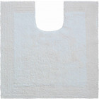 Tapis de salle de bain luxor blanc contour wc 60 x 60 cm