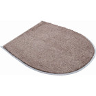 Tapis de salle de bain barcelona beige housse pour abattant wc 47 x 50 cm