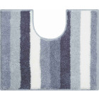 Tapis de salle de bain barcelona gris contour wc 50 x 60 cm