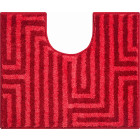 Tapis de salle de bain aruba rubis contour wc 50 x 60 cm