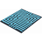 Tapis de salle de bain aruba bleu 50 x 60 cm