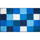 Tapis de salle de bain bona bleu 80 x 140 cm