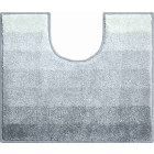 Tapis de salle de bain rialto anthracite contour wc 50 x 60 cm