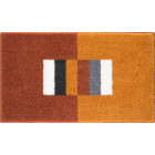 Tapis de salle de bain capricio orange 60 x 100 cm