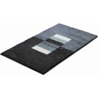Tapis de salle de bain capricio gris 60 x 100 cm