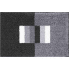 Tapis de salle de bain capricio gris 70 x 120 cm