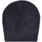 Tapis de salle de bain fantastic anthracite housse pour abattant wc 47 x 50 cm