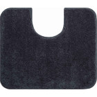 Tapis de salle de bain fantastic anthracite contour wc 50 x 60 cm