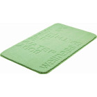 Tapis de salle de bain feeling vert 70 x 120 cm
