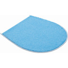 Tapis de salle de bain flash bleu housse pour abattant wc 47 x 50 cm