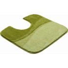 Tapis de salle de bain flash vert contour wc 55 x 60 cm