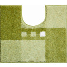Tapis de salle de bain merkur vert contour wc 50 x 60 cm