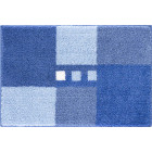 Tapis de salle de bain merkur bleu 60 x 100 cm