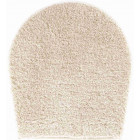 Tapis de salle de bain lex champagne housse pour abattant wc 47 x 50 cm