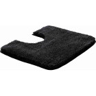 Tapis de salle de bain lex anthracite contour wc 50 x 60 cm