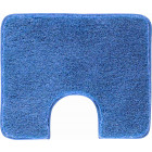 Tapis de salle de bain lex bleu contour wc 50 x 60 cm