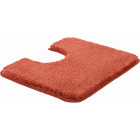 Tapis de salle de bain lex orange contour wc 50 x 60 cm