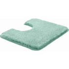 Tapis de salle de bain lex vert contour wc 50 x 60 cm