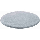 Tapis de salle de bain lex argent rond 80 cm