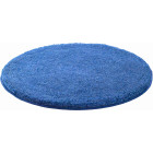 Tapis de salle de bain lex bleu rond 80 cm