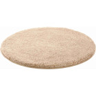Tapis de salle de bain lex beige rond 80 cm