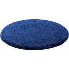Tapis de salle de bain lex bleu rond 80 cm